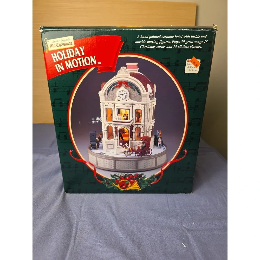 Mr Christmas Holiday In Motion Hotel Plays 30 Songs Works See Video Manual